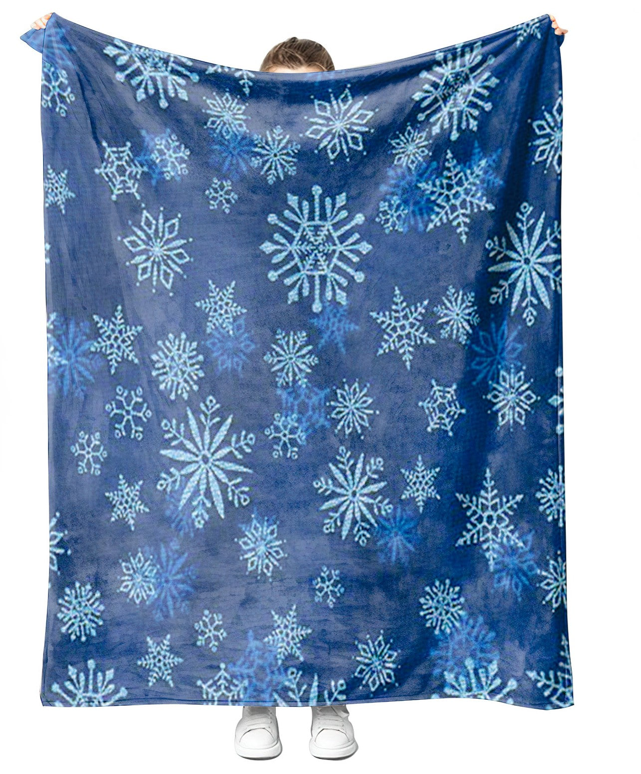 Blue Snowflake Blanket