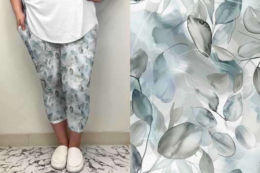 Soft Floral Capri w/ Pockets