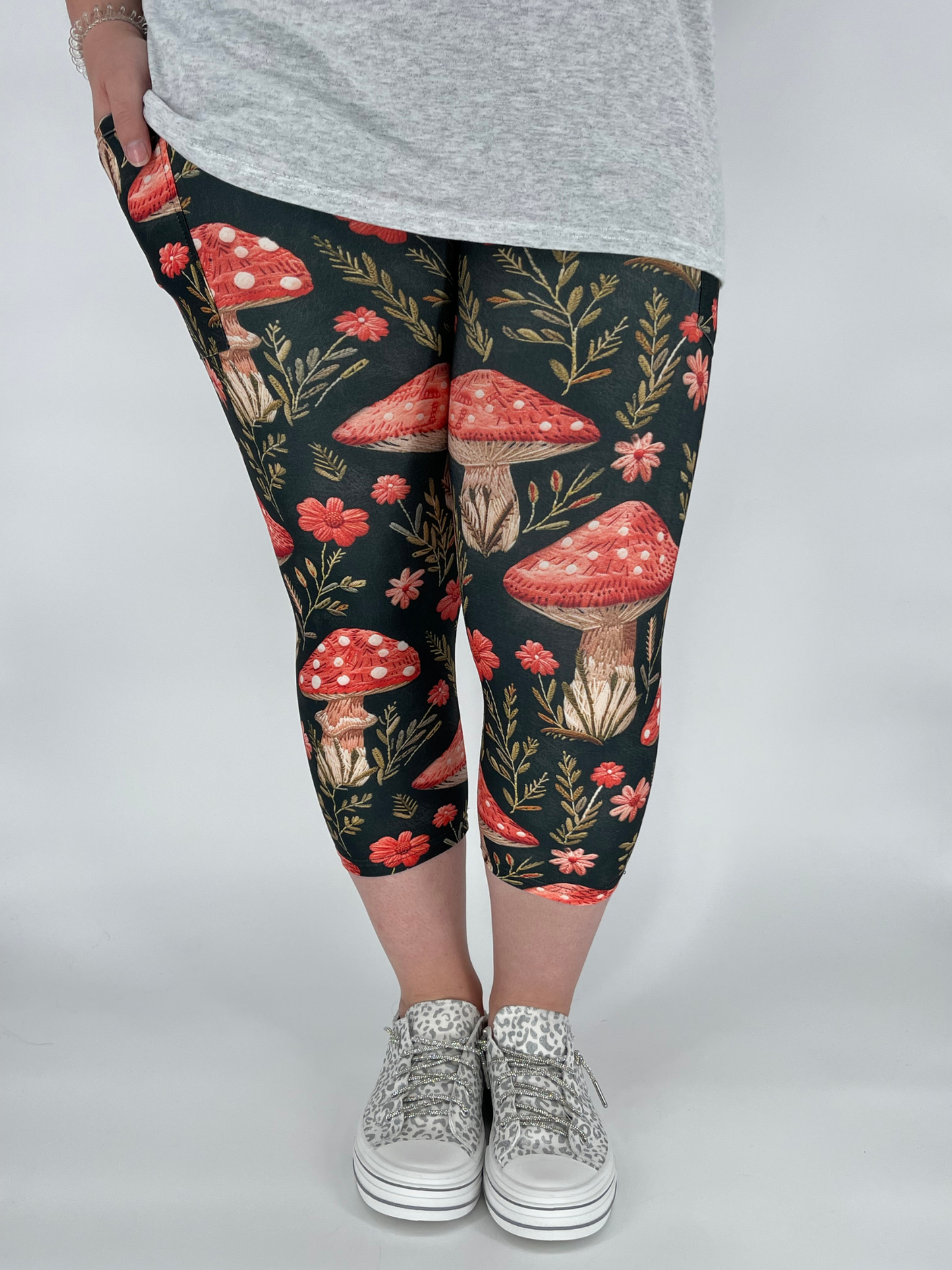 Woodland Shroom Capri w/ Pockets