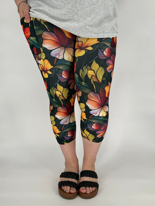 Shades of Color Capri w/ Pockets