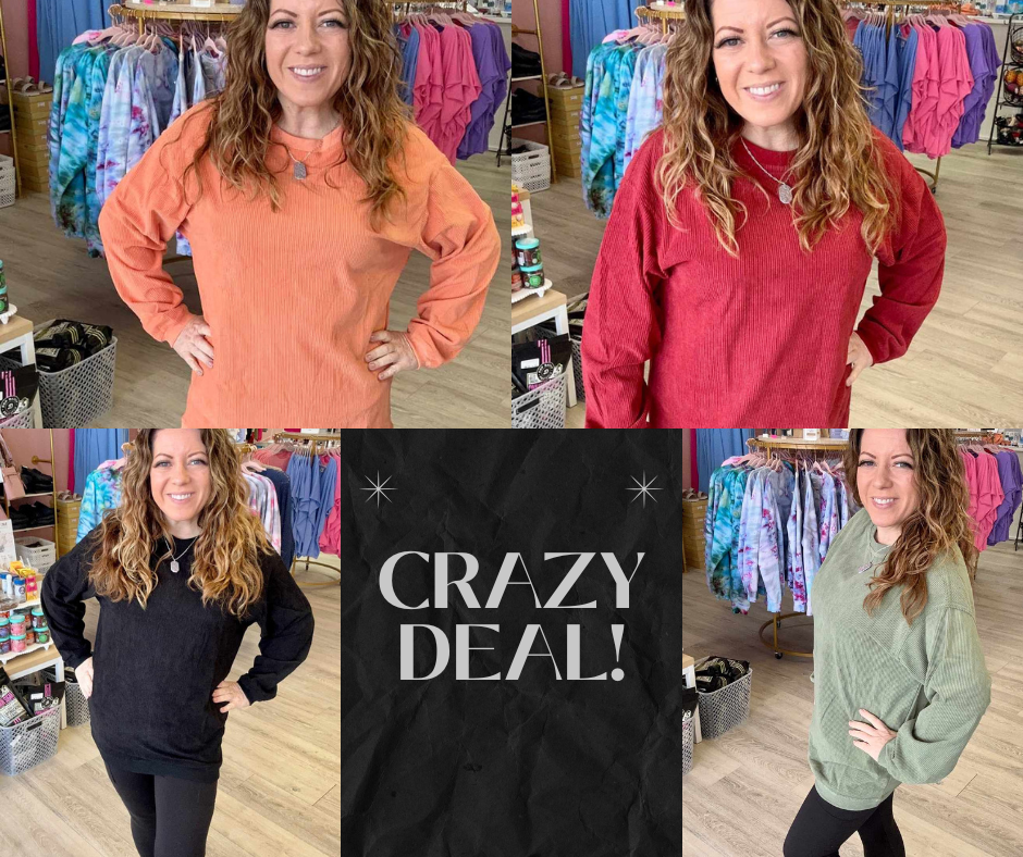 Comfy Corded Crewneck