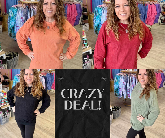 Comfy Corded Crewneck