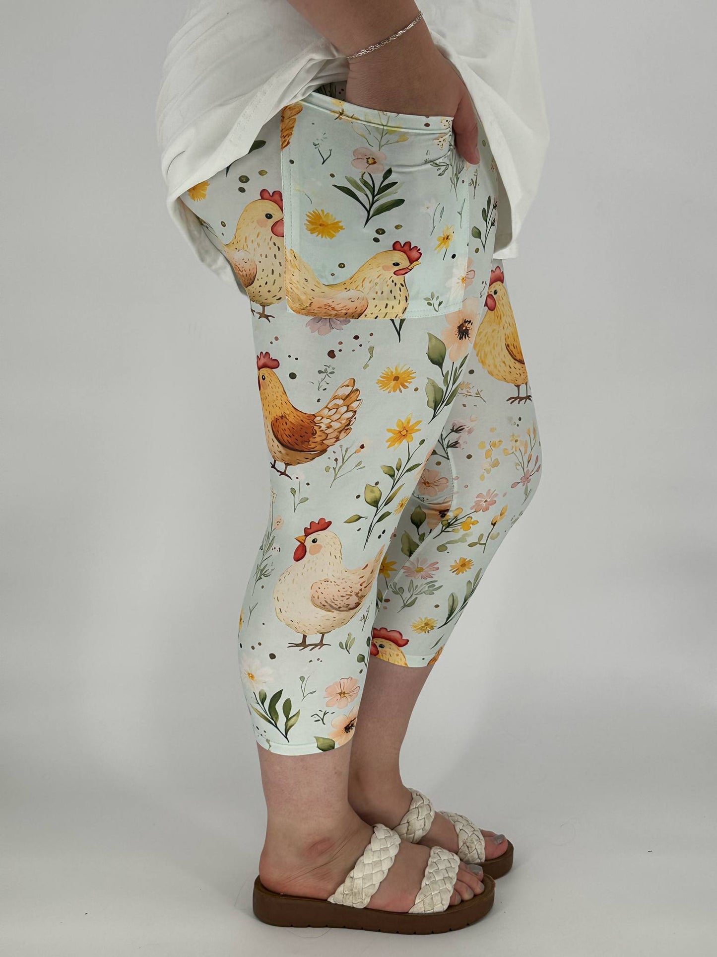 Cluck Cluck Capri w/ Pockets