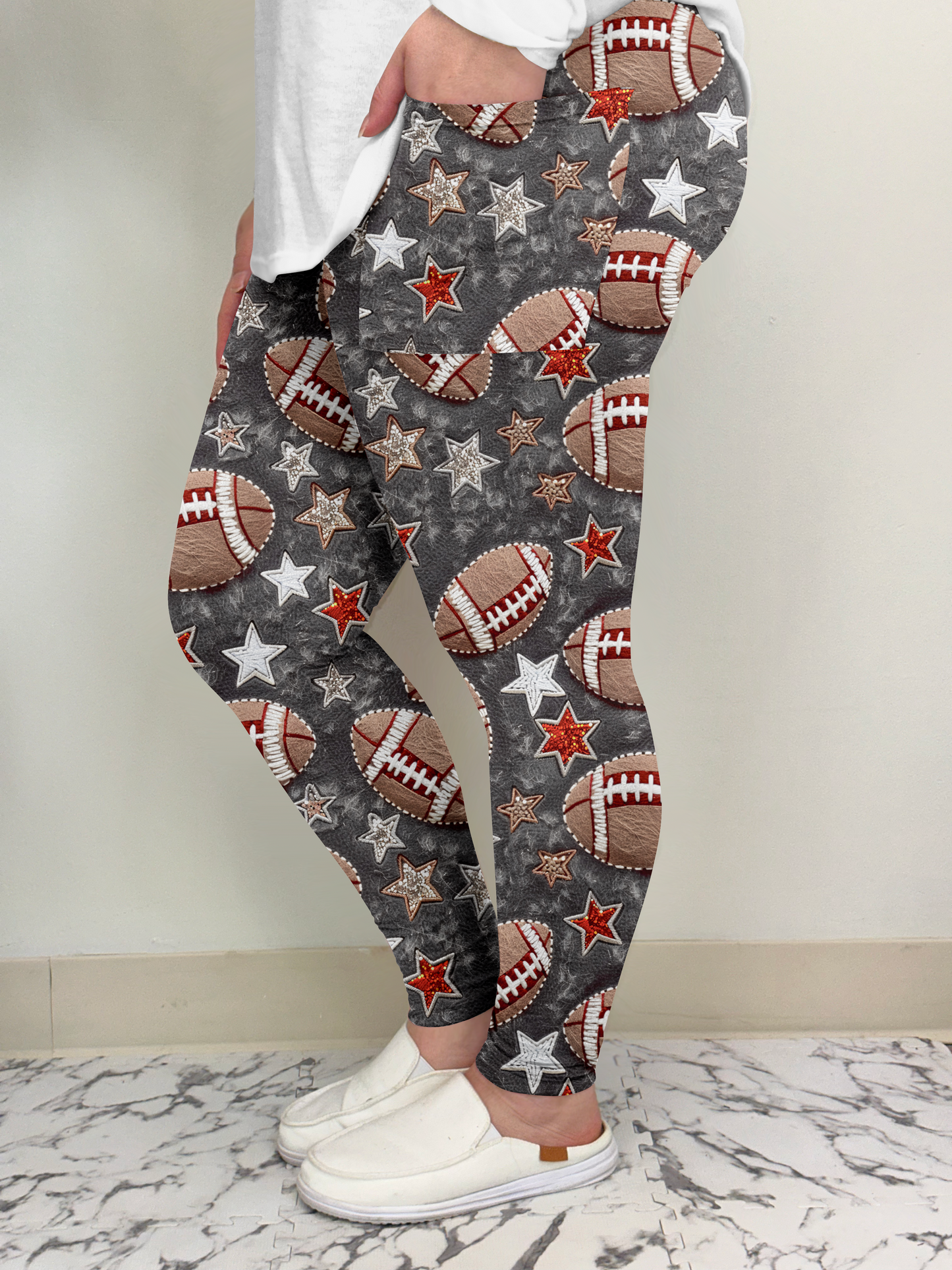 All Star Football Leggings w/ Pockets